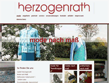 Tablet Screenshot of isabell-herzogenrath.de